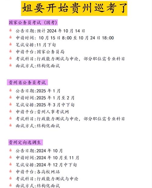 2025年贵州省考什么时候考
